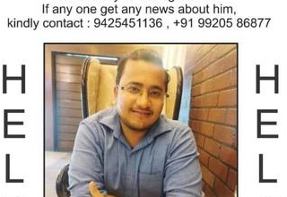 Amit Jain missing from Indore Madhya Pradesh