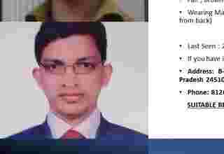 Sumeet Jindal missing from Hapur Uttar Pradesh